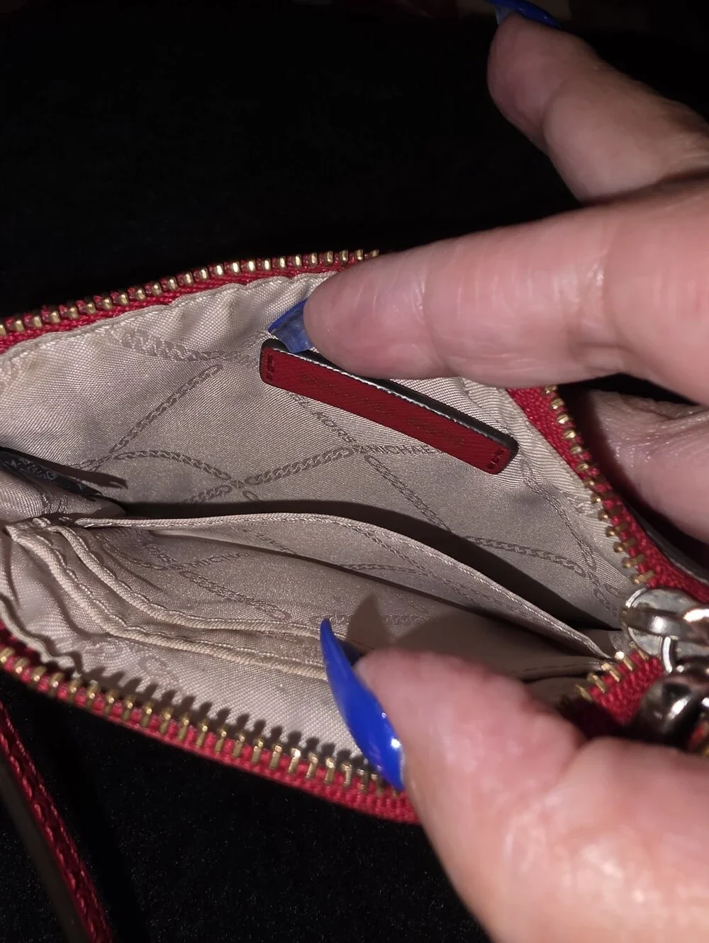 Michael Kors Cardholder Wristlet Red